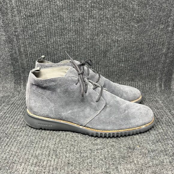 Cole Haan 2.Zerogrand Chukka Boots Grey Suede Lace Up Men’s 13 C27048 - Picture 1 of 8